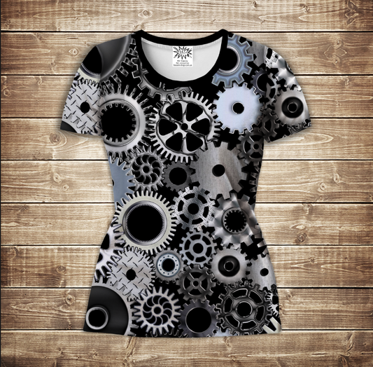 Camiseta 3D All Over Print - Mecánica