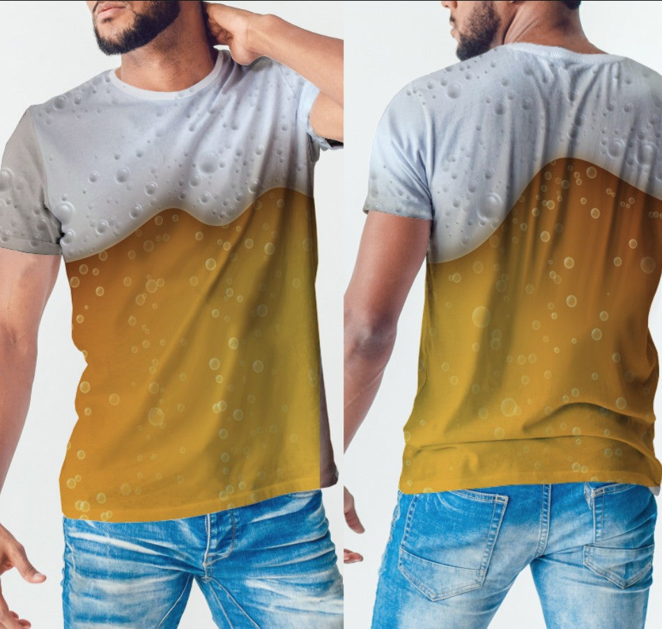 Camiseta 3D All Over Print con diseño Beer Time.