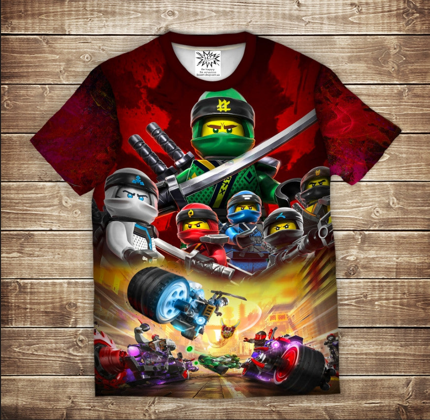 Camiseta 3D All Over Print LEGO NINJAGO