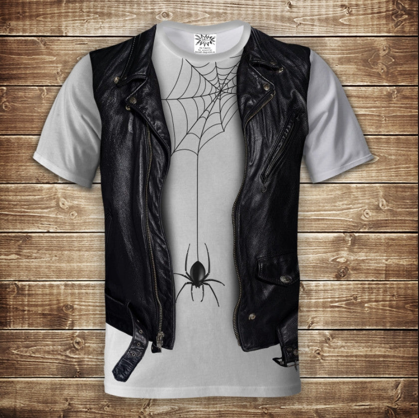 Camiseta 3D All Over Print Camiseta 2 en 1 + Chaleco Telaraña Tallas Adulto y Niño