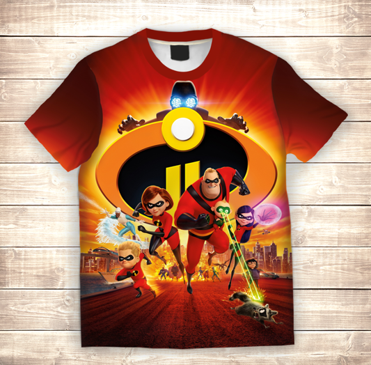 T-shirt 3D All Over Print Incredibles