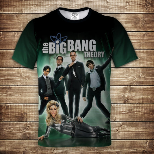 Футболка з 3D принтом The Big Bang Theory