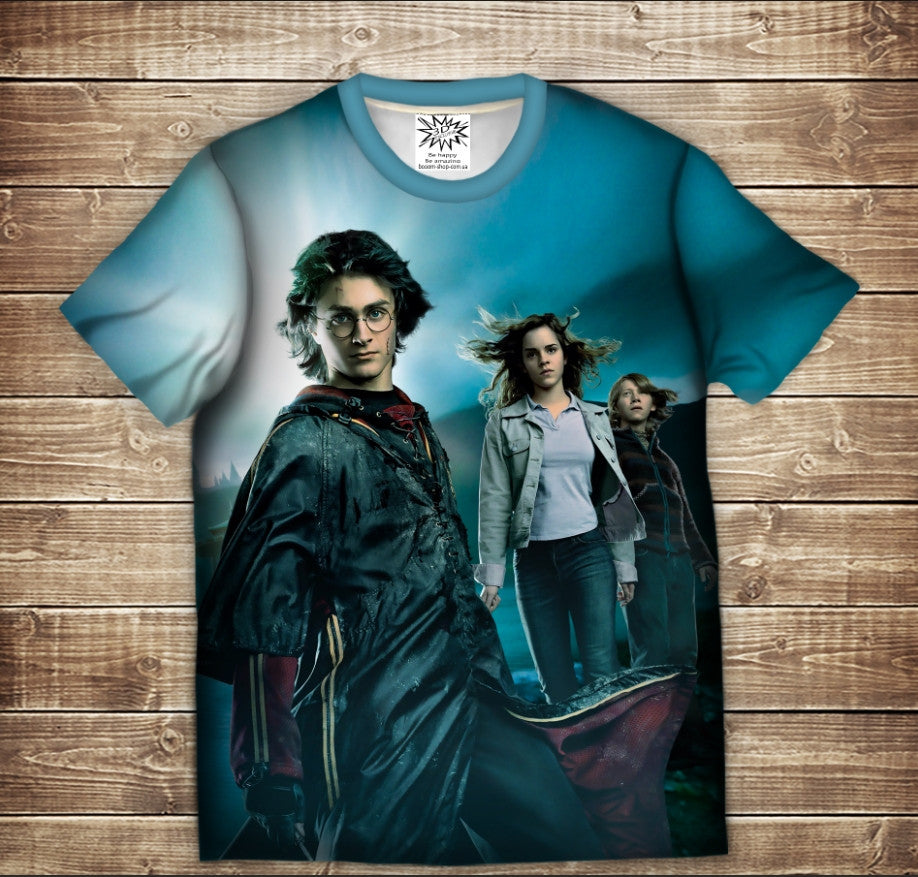 Camiseta 3D All Over Print Harry Potter. Amanecer Tallas infantil y adulto.