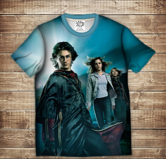 T-shirt 3D All Over Print Harry Potter. Dawn Children's and adult sizes.