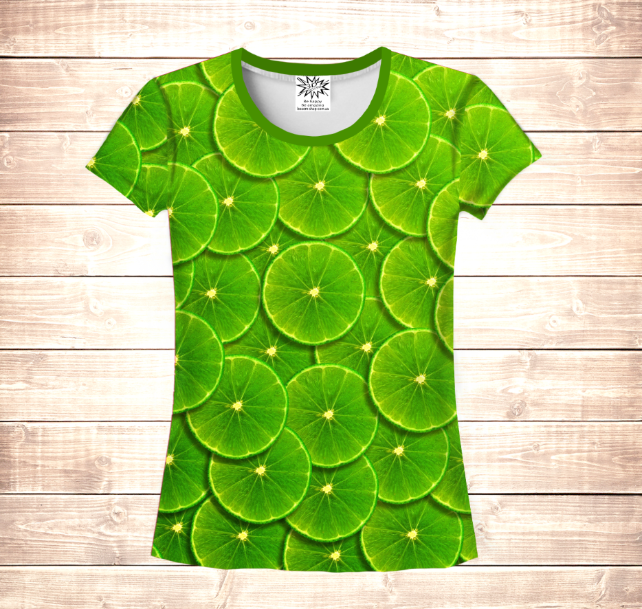 T-shirt 3D All Over Print Green Lime