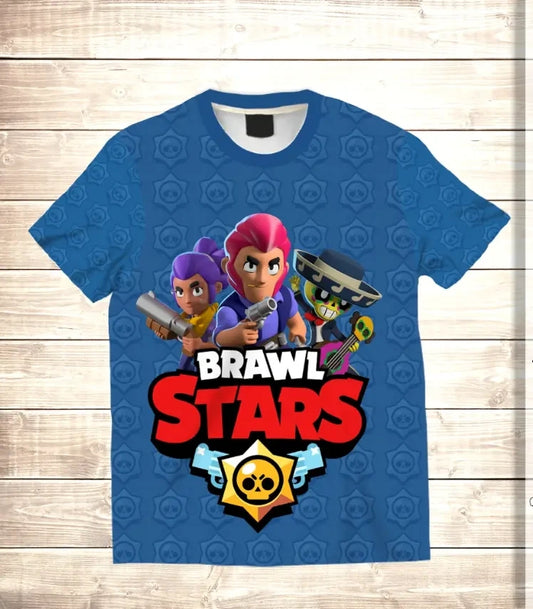 Camiseta 3D All Over Print Stand Up Brawl Stars