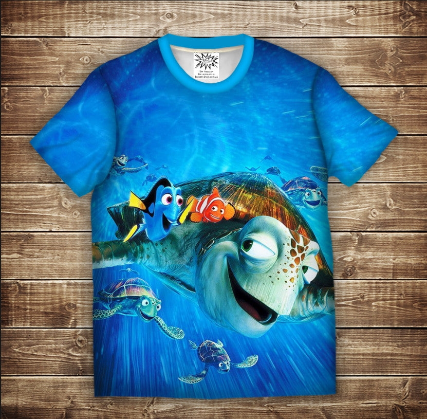 Camiseta 3D All Over Print En busca de Nemo