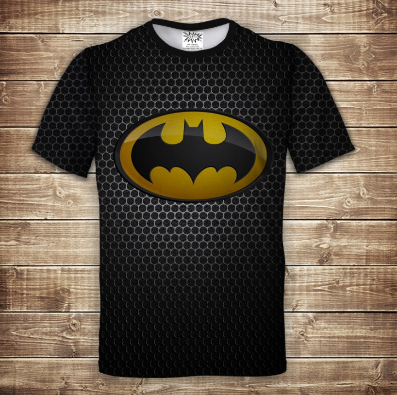 Camiseta 3D All Over Print Batman Logo Tallas Adulto y Niño