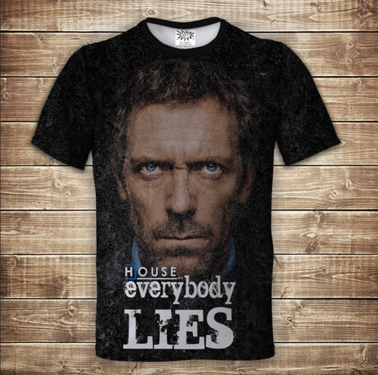 T-shirt 3D All Over Print: Dr. House is all a liar. Adult and Children's sizes.