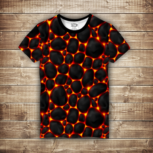 Camiseta 3D All Over Print - Magma. Tallas para adultos y niños.