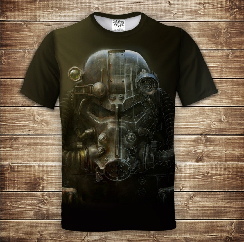 T-shirt 3D All Over Print with Fallout 4 Theme