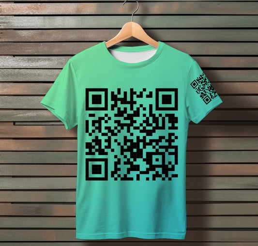 Camiseta con estampado 3D All Over Print y código QR