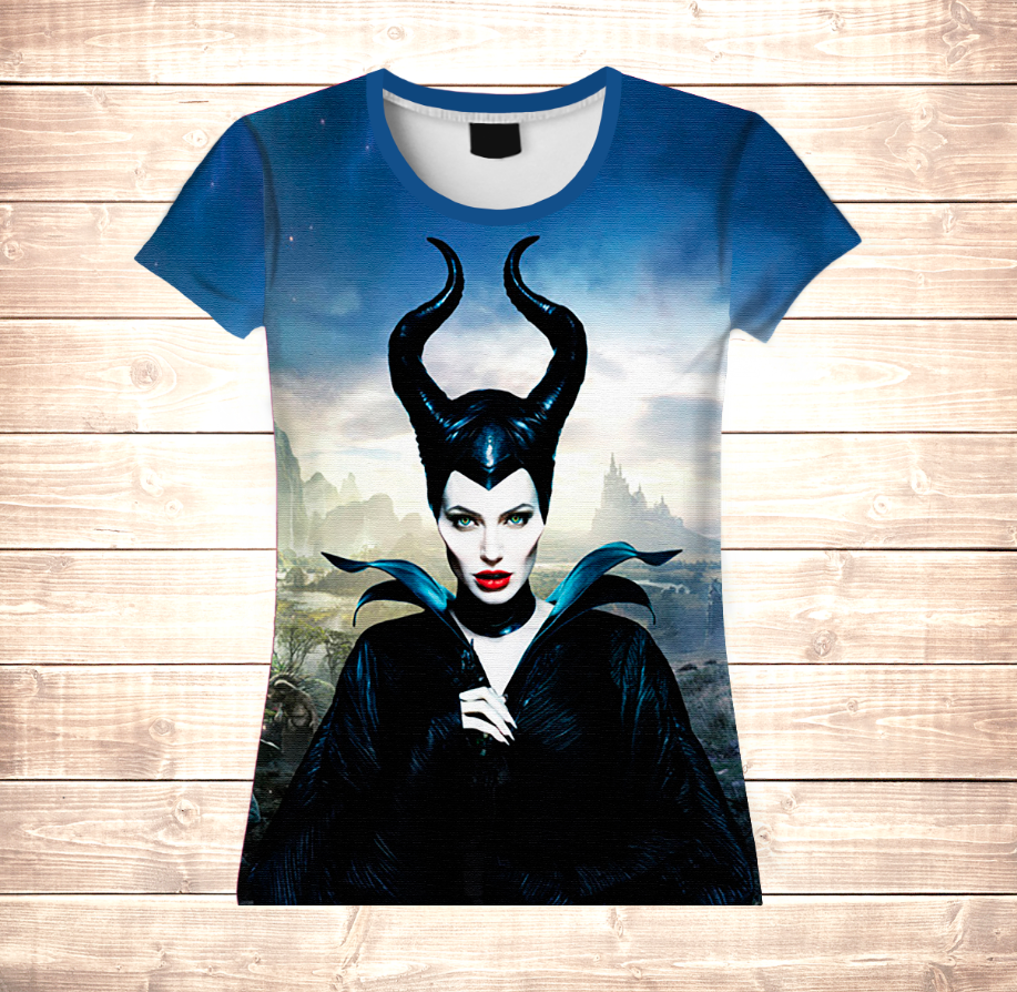 Футболка 3D All Over Print Maleficent Night, дорослі та дитячі розміри