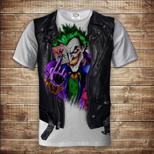 Camiseta 3D All Over Print Camiseta 2 en 1 + Chaleco Joker Tallas Adulto y Niño