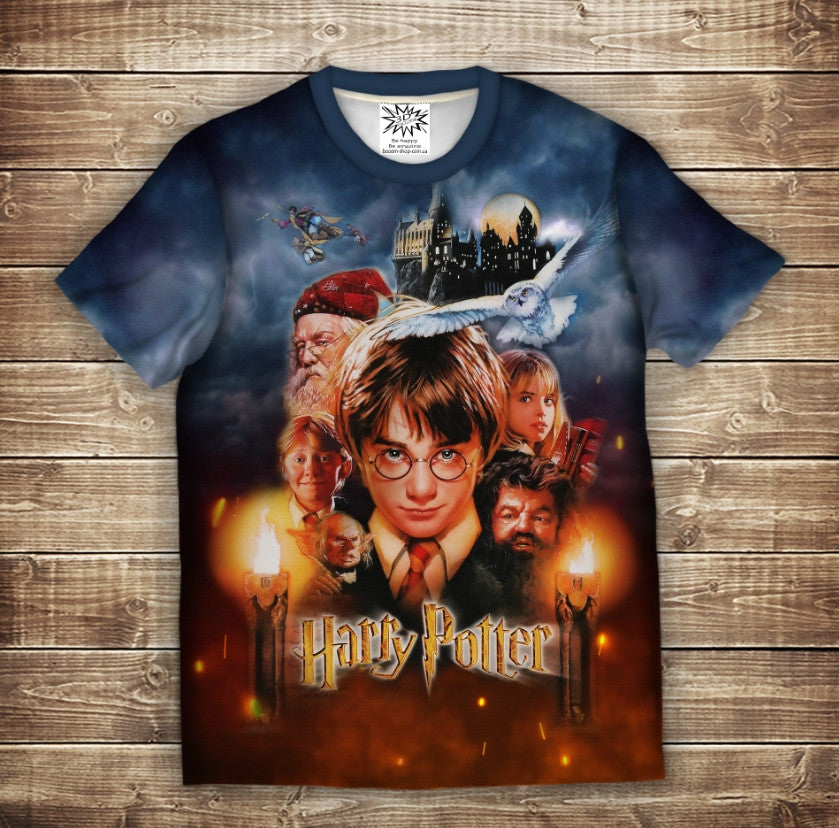 Camiseta 3D All Over Print Harry Potter y la Piedra Filosofal, Tallas Niño y Adulto