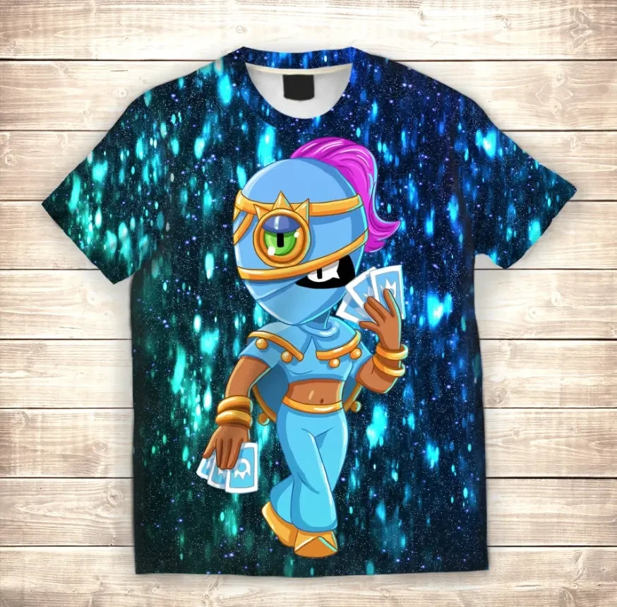 Camiseta 3D All Over Print Tara Magic Brawl Stars