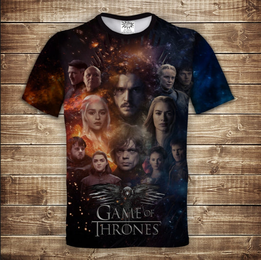 T-shirt 3D All Over Print Game of Thrones, Song of Ice and Fire. All sizes.