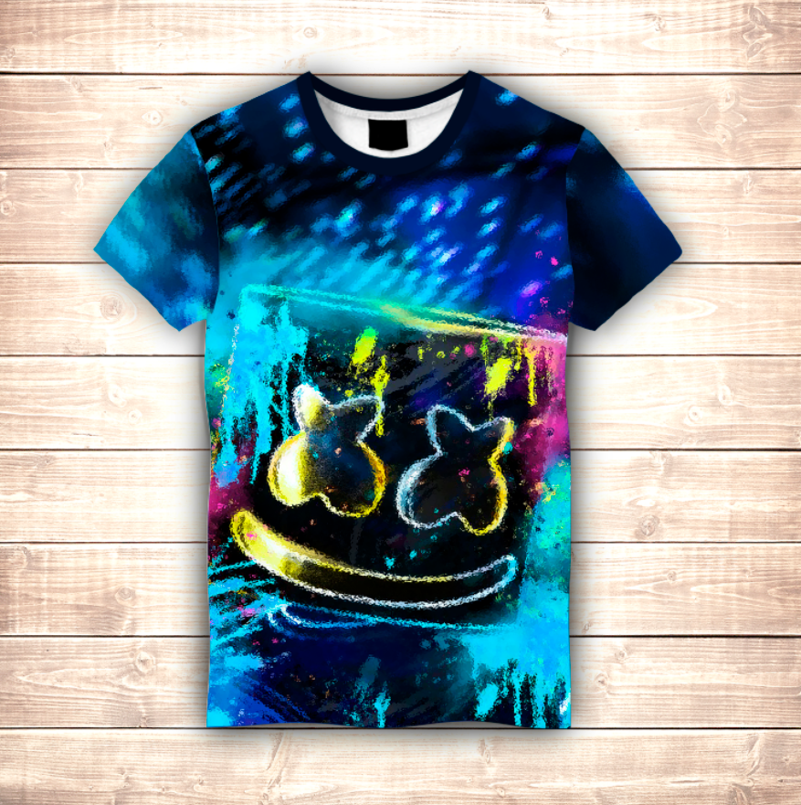 T-shirt 3D All Over Print DJ Marshmello Rain