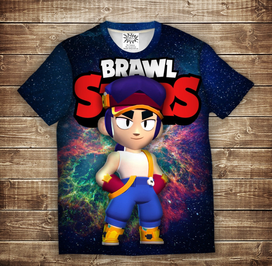 T-shirt 3D All Over Print with a theme of Feng from Brawl Stars.