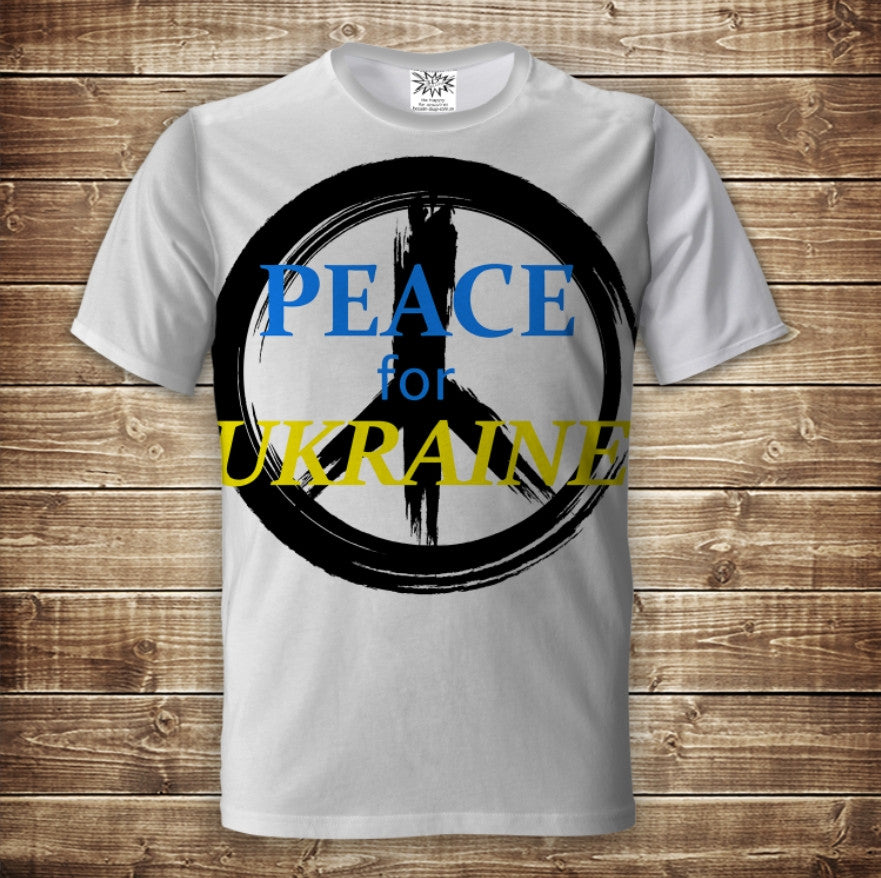 T-shirt 3D All Over Print Ukraine Peace Adult and Children Sizes