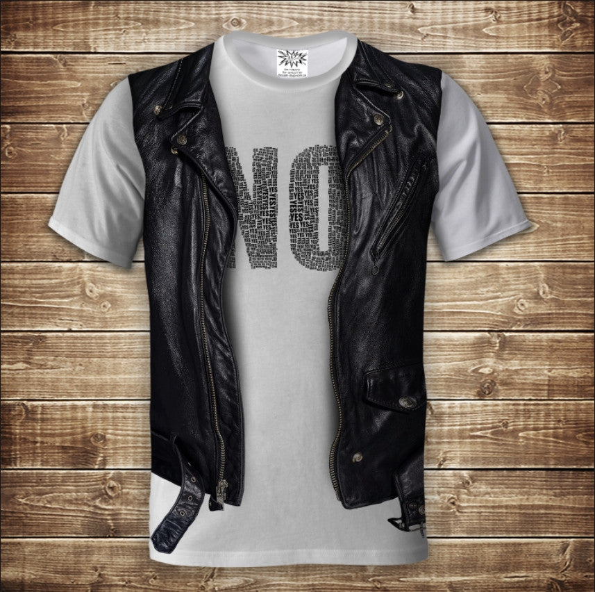 T-shirt 3D All Over Print 2-in-1 shirt + vest. NO Adult and children sizes.