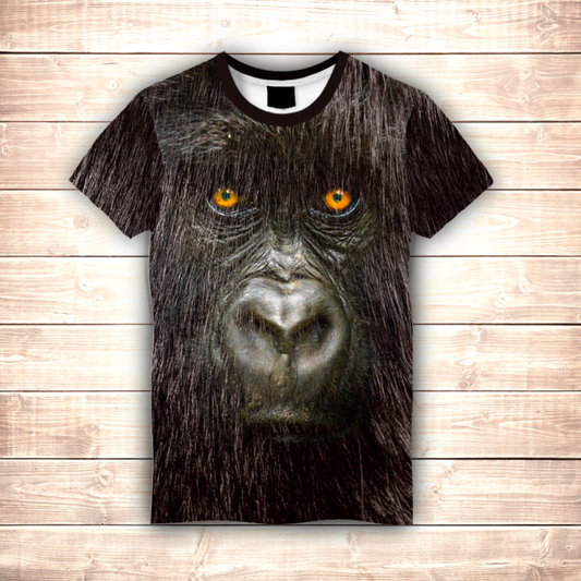 T-shirt 3D All Over Print Gorilla Big Face