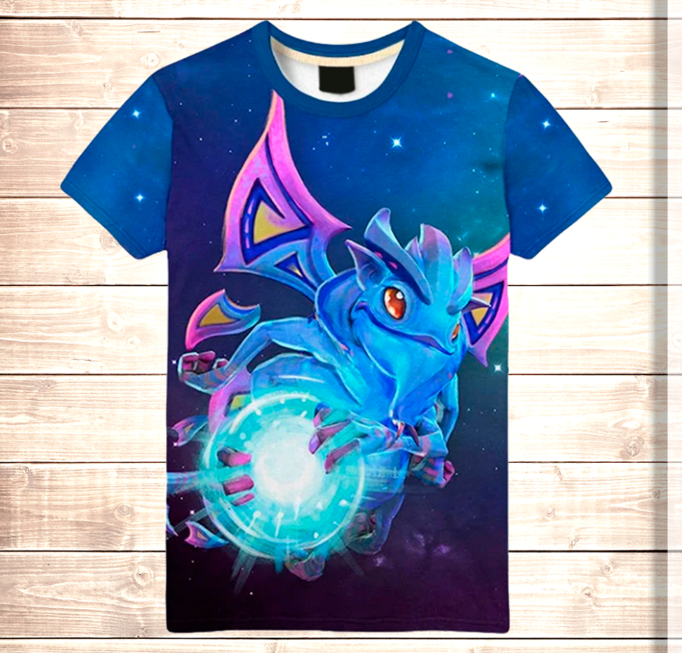 Camiseta 3D All Over Print Dota 2 Puck Faerie Dragon