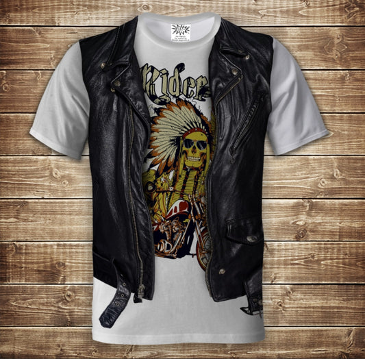 T-shirt 3D All Over Print 2-in-1 T-shirt + Vest Indian Racer Adult and Children Sizes