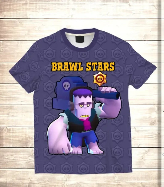 T-shirt 3D All Over Print HELLO FRANK Frank Brawl Stars