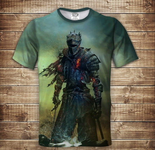 Camiseta 3D All Over Print temática Dark Souls III