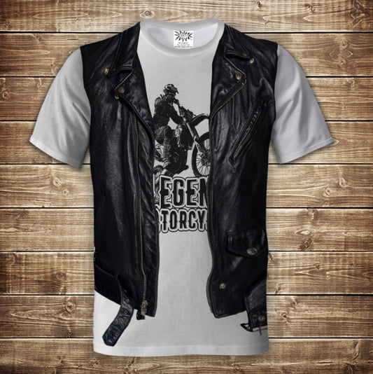 T-shirt 3D All Over Print 2-in-1 T-shirt + Vest Legends Moto Adult and Children's Sizes