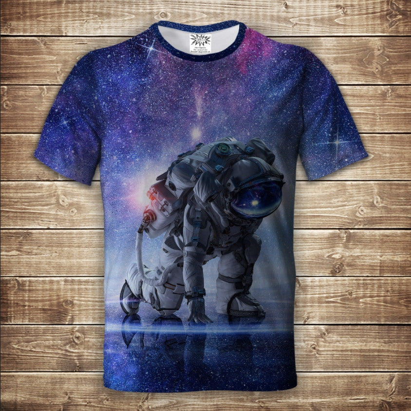 T-shirt 3D All Over Print Astronaut I Can Adult and Kids Sizes