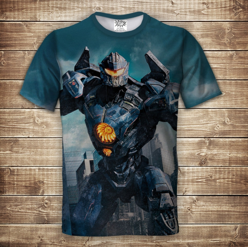 T-shirt 3D All Over Print Pacific Rim - 1. J������ger. Adult and Children's sizes.