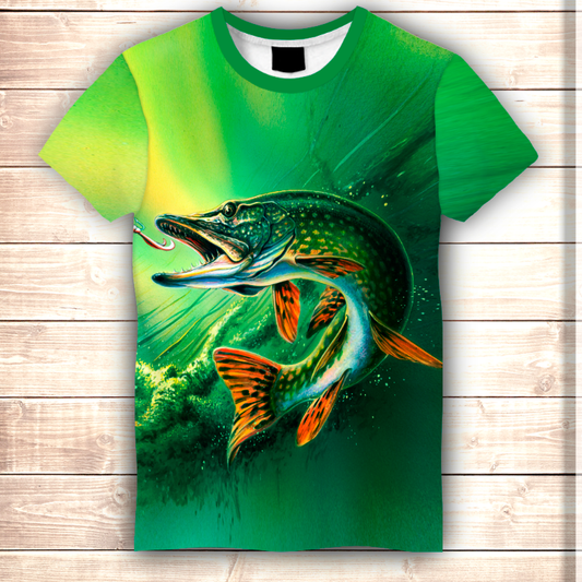 Camiseta 3D All Over Print verdaderamente pescando