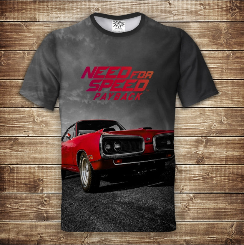 Футболка 3D All Over Print - Dodge NFS