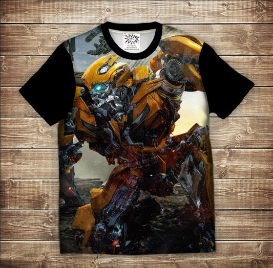 T-shirt 3D All Over Print TRANSFORMER BUMBLEBEE