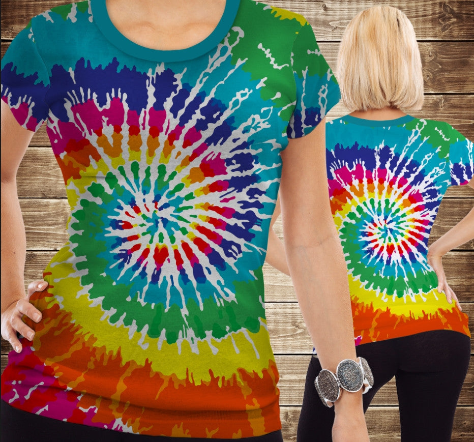 T-shirt 3D All Over Print. Tie-Dye print. Children and Adult sizes.