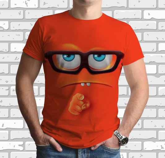 Camiseta 3D All Over Print con tema de emoticonos