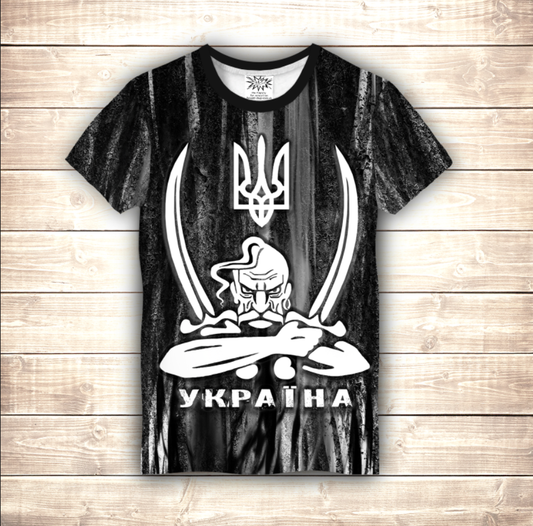 T-shirt 3D All Over Print Cossack with sabers