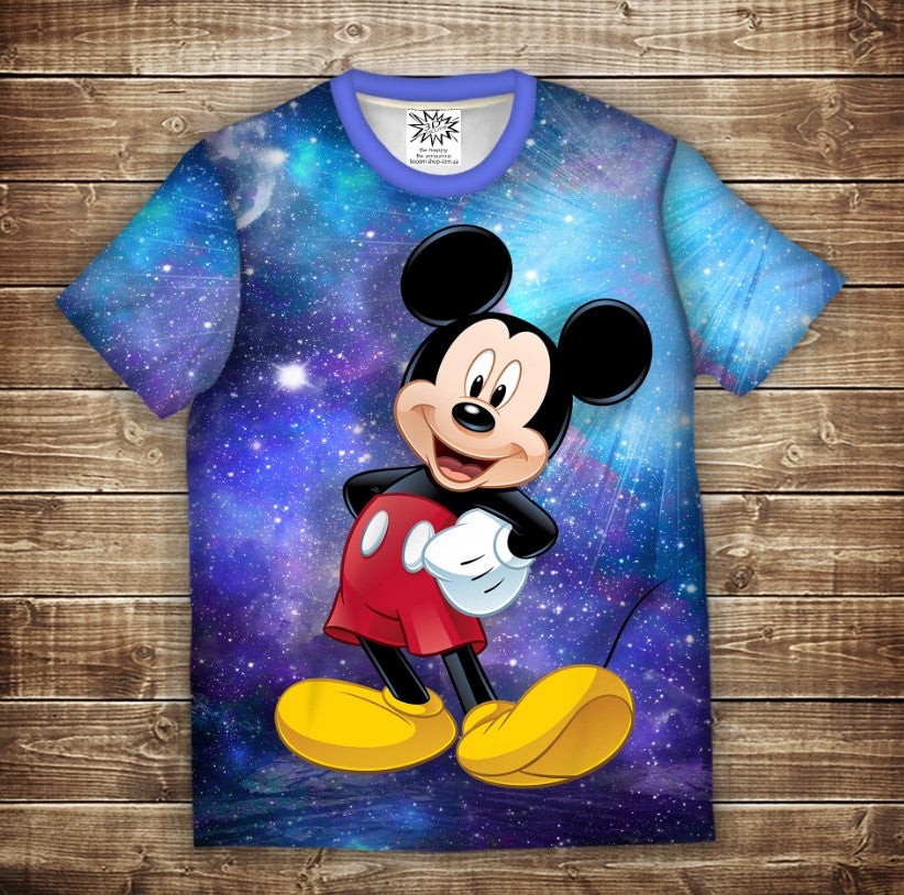 Футболка 3D All Over Print Space Mickey Mouse