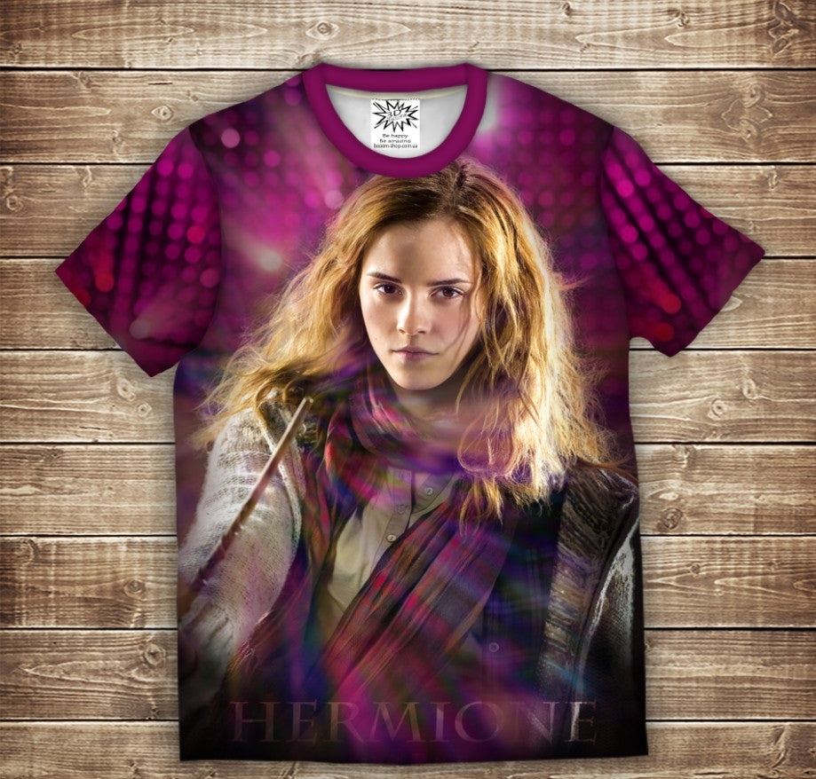 Camiseta 3D All Over Print Hermione Granger Tallas Niño y Adulto