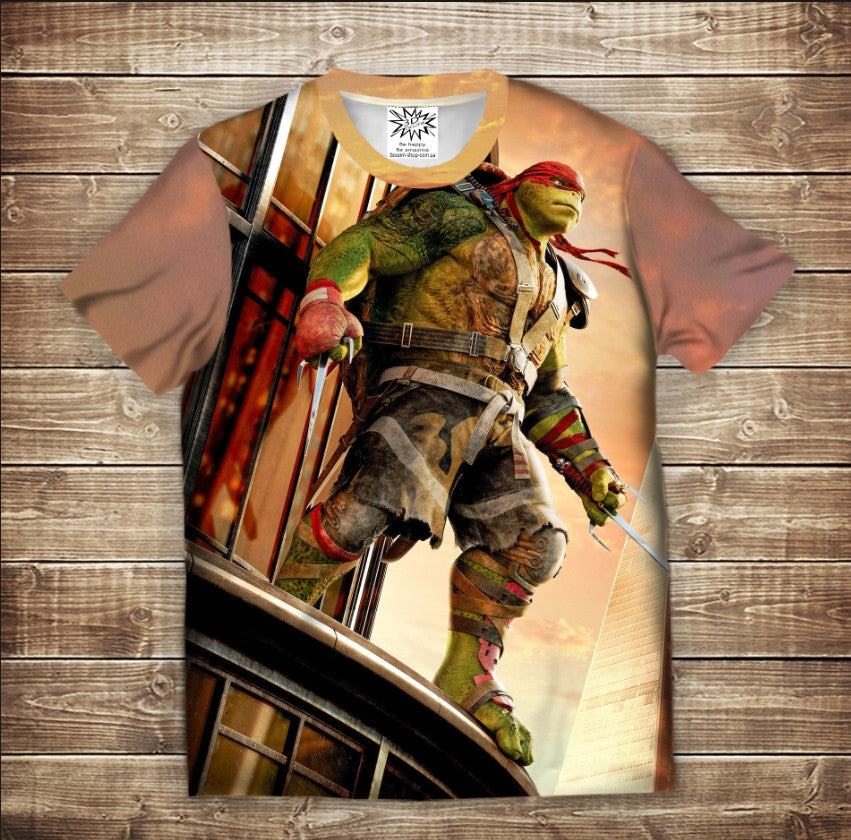 T-shirt 3D All Over Print Raphael Ninja Turtle