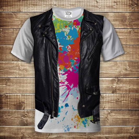 T-shirt 3D All Over Print 2-in-1 shirt + vest Watercolors Adult and children's sizes