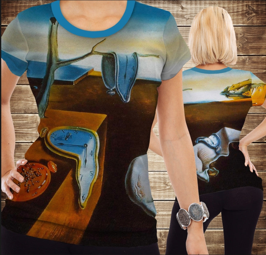 Camiseta 3D All Over Print Salvador Dali Pintura - El Tiempo