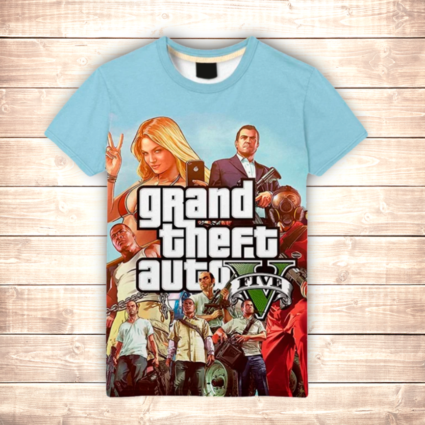 T-shirt 3D All Over Print Grand Theft Auto