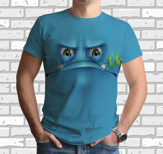 Camiseta 3D All Over Print con tema de emoticonos