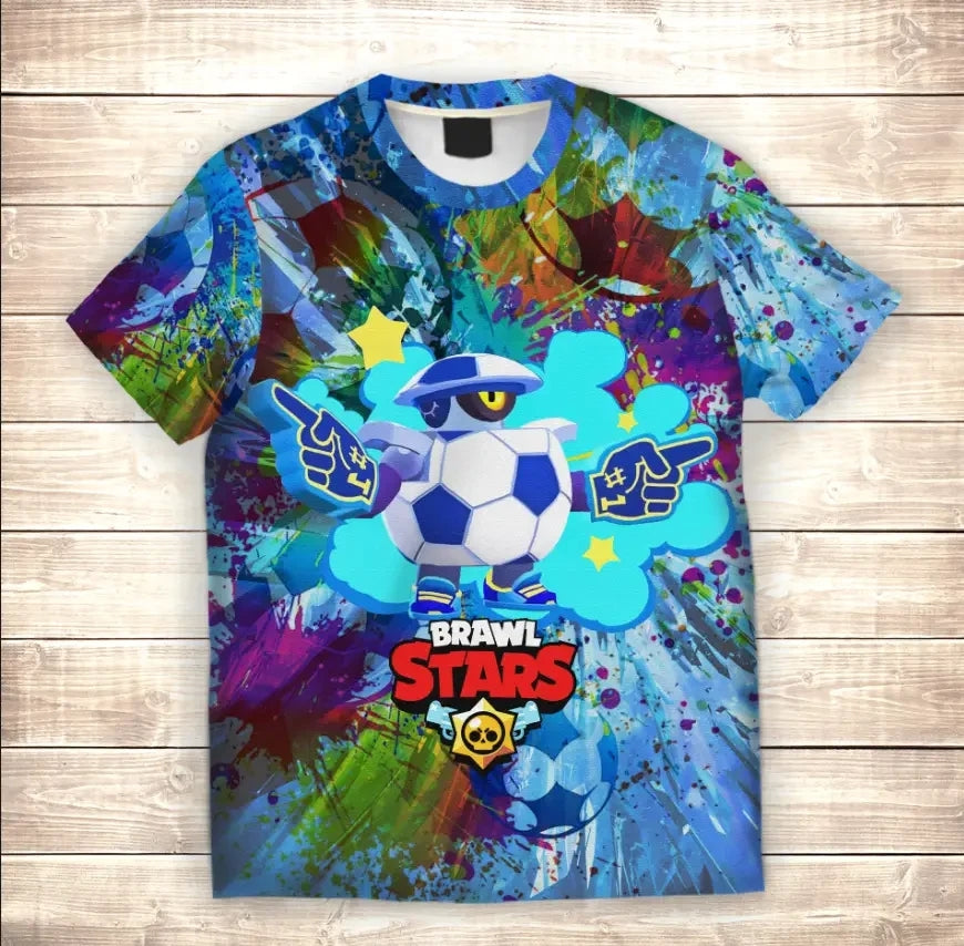 Camiseta 3D All Over Print Daryll Football Brawl Stars