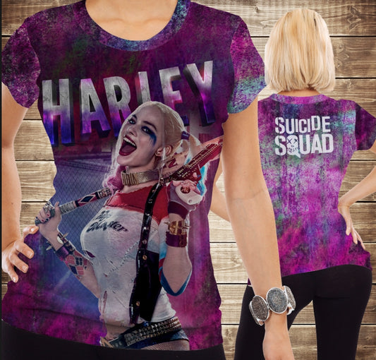 Camiseta 3D All Over Print HARLEY QUINN Tallas Adulto y Niño