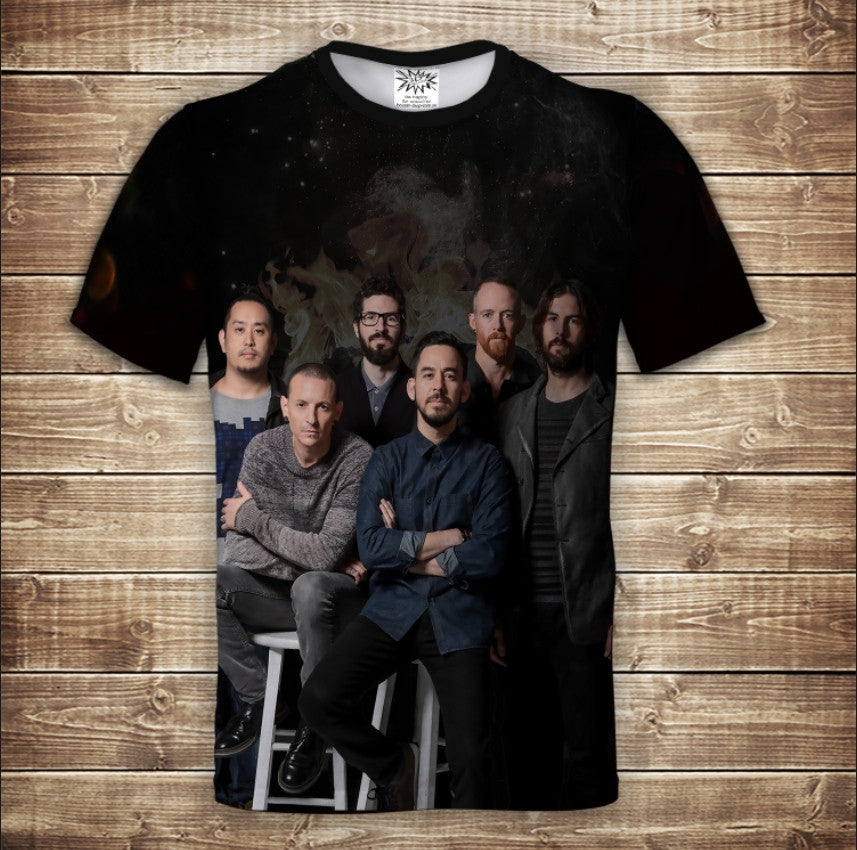 T-shirt 3D All Over Print LINKIN PARK FIRE Adult and Children Sizes