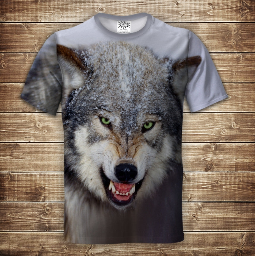 Camiseta 3D All Over Print Sonrisa del Lobo